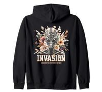 Sci Fi - Alien Flower Invasion Discover The Mysteries Beyond Zip Hoodie