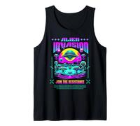 Sci Fi Alien Invasion Join The Resistance Tank Top