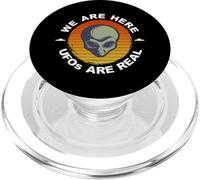 Sci Fi Alien UFOs Are Real Aliens Exist Retro Vintage PopSockets PopGrip for MagSafe
