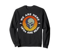 Sci Fi Alien UFOs Are Real Aliens Exist Retro Vintage Sweatshirt