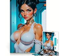 Sci-Fi Anime Woman Jigsaw Puzzles 1000 Piece for Adults Strengthen Recall Leisure Fun Quality Edge Elegant Gift (38x26cm)