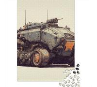 Sci-Fi Armored Vehicle Concept Jigsaw Puzzles Puzzles for Adults Kids. 1000 Pieces Impossible Challenge Toy Educational Game Home Decoration for Educational Games Gifts 70x50cm/1000pcs