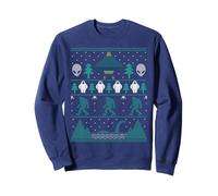 Sci Fi Bigfoot Aliens Yeti Ugly Christmas Sweater Design Sweatshirt