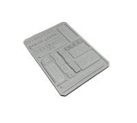 Sci Fi City Signs Dry Brush Texture Palette Miniature Painting 14cm x 10cm