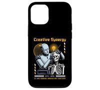 Sci Fi Creative Synergy AI Humans Innovating Together Case for iPhone 12/12 Pro