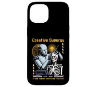 Sci Fi Creative Synergy AI Humans Innovating Together Case for iPhone 15