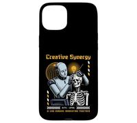 Sci Fi Creative Synergy AI Humans Innovating Together Case for iPhone 15 Plus