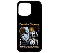 Sci Fi Creative Synergy AI Humans Innovating Together Case for iPhone 15 Pro Max