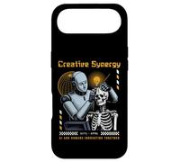 Sci Fi Creative Synergy AI Humans Innovating Together Case for iPhone Air