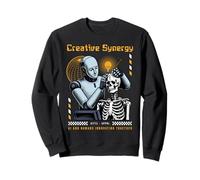 Sci Fi Creative Synergy AI Humans Innovating Together Sweatshirt
