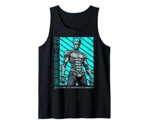 Sci Fi Cyborg Beyond The Boundaries of Humanity Tank Top
