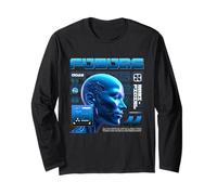 Sci Fi Future EVA 02 Artificial Intelligence Mirror Humanity Long Sleeve T-Shirt