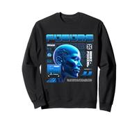 Sci Fi Future EVA 02 Artificial Intelligence Mirror Humanity Sweatshirt