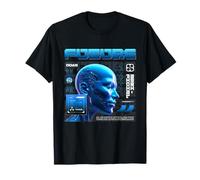 Sci Fi Future EVA 02 Artificial Intelligence Mirror Humanity T-Shirt