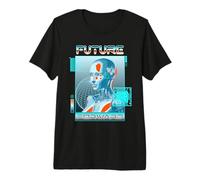 Sci Fi Future Forward Cyberpunk Android Vision Premium T-Shirt