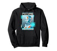 Sci Fi Future Forward Cyberpunk Android Vision Pullover Hoodie
