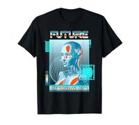 Sci Fi Future Forward Cyberpunk Android Vision T-Shirt