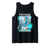 Sci Fi Future Forward Cyberpunk Android Vision Tank Top
