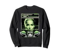 Sci Fi Glitch Critical Error Cyberpunk AI Sweatshirt