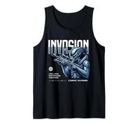Sci Fi Invasion Cosmic Invader Lock Load Conquer The Stars Tank Top
