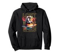 Sci Fi Lost In My Space Cosmic Skeleton Astronaut Pullover Hoodie