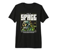 Sci Fi Lost in Space Exploring New Worlds Astronaut Premium T-Shirt