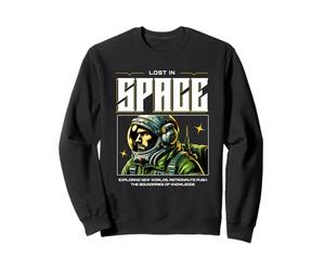 Sci Fi Lost In Space Exploring New Worlds Astronaut Sweatshirt