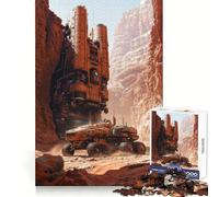 Sci-Fi Mars Outpost 1000 Piece Jigsaw Puzzle for Adults Smart Reason Toy Home Enjoy Sharp Edge Santa Wish Item (38x52cm)