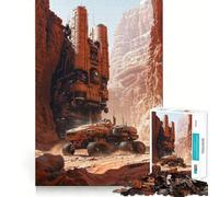 Sci-Fi Mars Outpost Jigsaw Puzzles for Adults 1000 Pieces Clear Logic Toy Quiet Hobby Perfect Cut Stylish Gift (50x75cm)