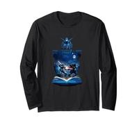 Sci-Fi Mecha Robot Battle Story Book Luminous Warrior Long Sleeve T-Shirt