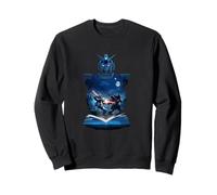 Sci-Fi Mecha Robot Battle Story Book Luminous Warrior Sweatshirt