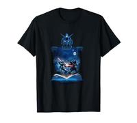 Sci-Fi Mecha Robot Battle Story Book Luminous Warrior T-Shirt