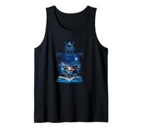 Sci-Fi Mecha Robot Battle Story Book Luminous Warrior Tank Top