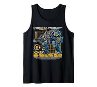 Sci Fi Mecha Robot High Tech Military Soldier Tank Top