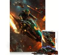 Sci-Fi Motorcycle Chase for Adults 1000 Piece Jigsaw Puzzle Mind Exercise Toy Family Joy Precision Cut Lovely Gift (38x26cm)