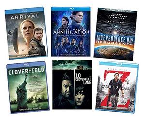 Sci-fi Movie Collection Blu Ray - Arrival / Annihilation / Cloverfield / 10 Cloverfield Lane / Independence Day: Resurgence / World War Z