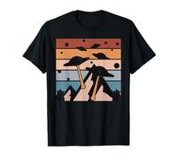Sci-Fi Movie Fan Alien Spaceship Attack Retro Vintage T-Shirt