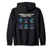 Sci-Fi Movies Things I Do In My Spare Time Hobbies Zip Hoodie