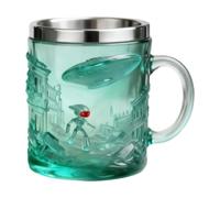Sci-Fi Mug | 200ml Pattern Color Changing Mug, Embossed Design | Stainless Steel Rim, Great for Coffee, Tea, Water, Work Breaks, Home Use, Party