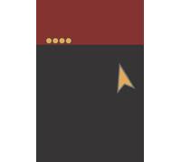 Sci-Fi Notebook: 200 Page Lined Notebook. Star Fleet Themed Captain's Journal Red Over Black