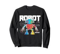 Sci Fi Robot Fuelled By Code Driven By Logic Sweatshirt
