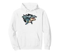 Sci-Fi Sea Monster in Color Explosion Pullover Hoodie