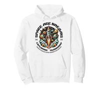 Sci Fi Space Age Dreams Exploring Tomorrow Pullover Hoodie