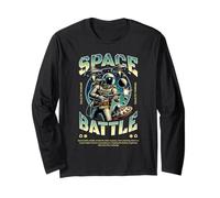 Sci Fi Space Battle Galactic Warfare Astronaut Long Sleeve T-Shirt
