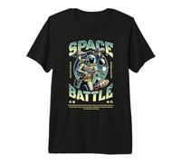 Sci Fi Space Battle Galactic Warfare Astronaut Premium T-Shirt