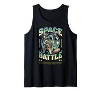 Sci Fi Space Battle Galactic Warfare Astronaut Tank Top