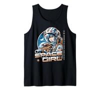 Sci Fi Space Girl Defender of The Cosmos Armed and Ready Tank Top