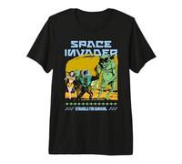 Sci Fi Space Invader Struggle for Survival Retro Premium T-Shirt