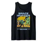 Sci Fi Space Invader Struggle for Survival Retro Tank Top