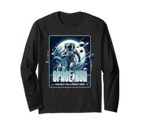 Sci Fi Space Run Run But You Cannot Hide Astronaut Long Sleeve T-Shirt